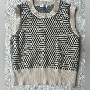 Claudie Pierlot patterned sweater vest size small